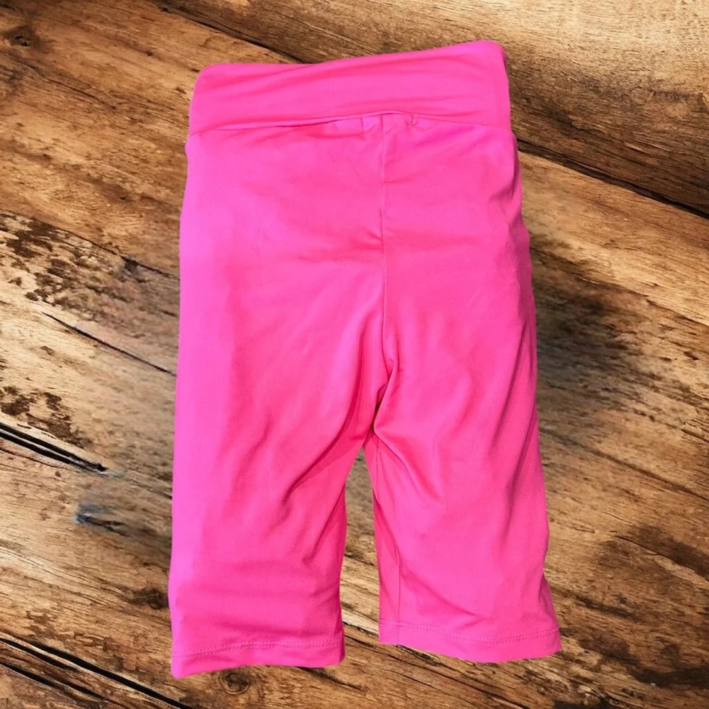 White Birch Neon Pink Long Bike Shorts 9"‎ Women's Small - Picture 2 of 6
